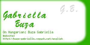 gabriella buza business card